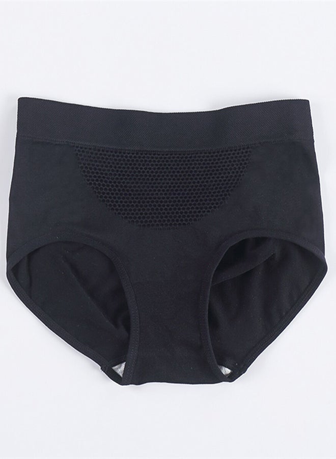 4-Piece Solid Pattern Comfy Brief Set Multicolour - Image 3
