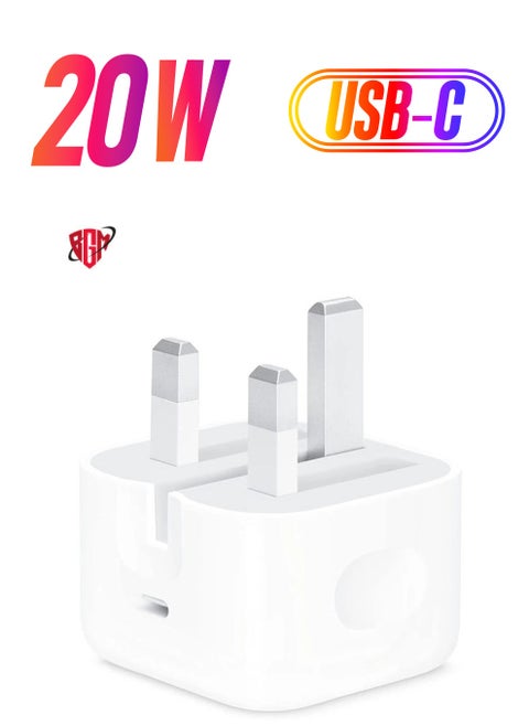 Fastest 20W USB-C Power Adapter for Apple iPhone