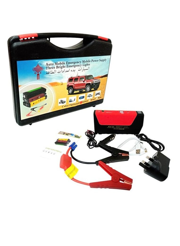 Generic Powerful Jump Starter for Car and Bike Power Bank For Mobile Camera iPod USB Charging  - Image 3