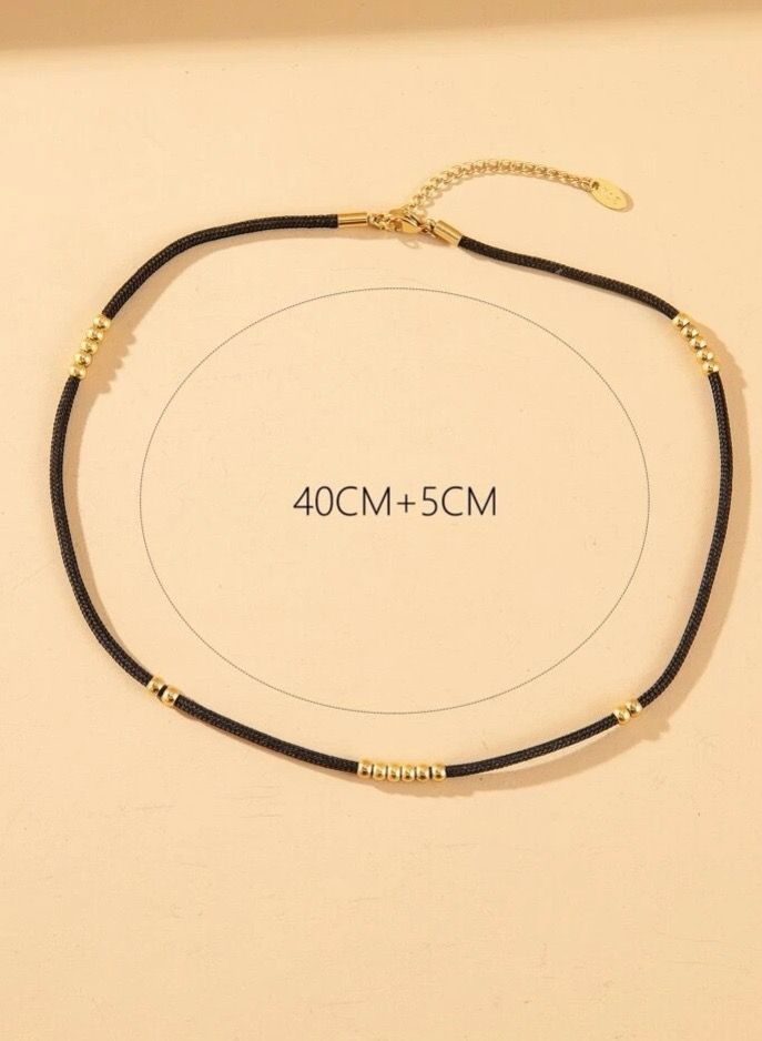 نونز أب سلسال أنيق باللون الأسود والذهبي - Image 4