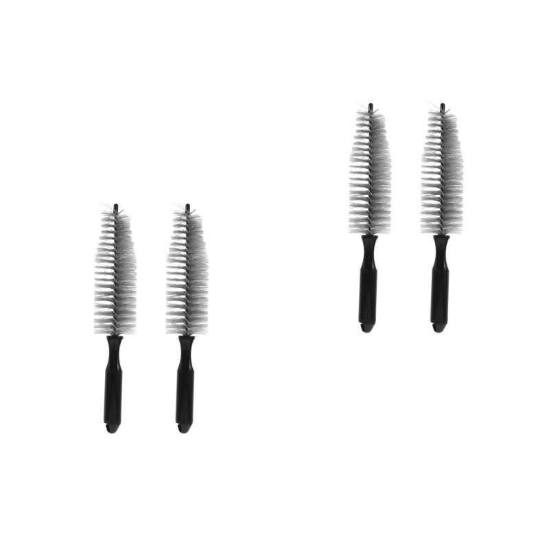 4 pcs Wheel Tire Brush Car Cleaning Brush Vehicle Wheel Cleaning Wheel Cleaner Brush for Car Detailing Motorcycle Cleaning Engine Bay Maintenance - Image 1