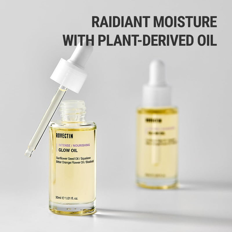 ROVECTIN Barrier Repair Face Oil - Neroli Oil, Antioxidant Anti-Aging Facial Oil | Fast Absorbing, Non-Greasy, Natural Glow for Dry and Sensitive Skin | Vegan, Korean Skincare (1.01 fl oz) - Image 4