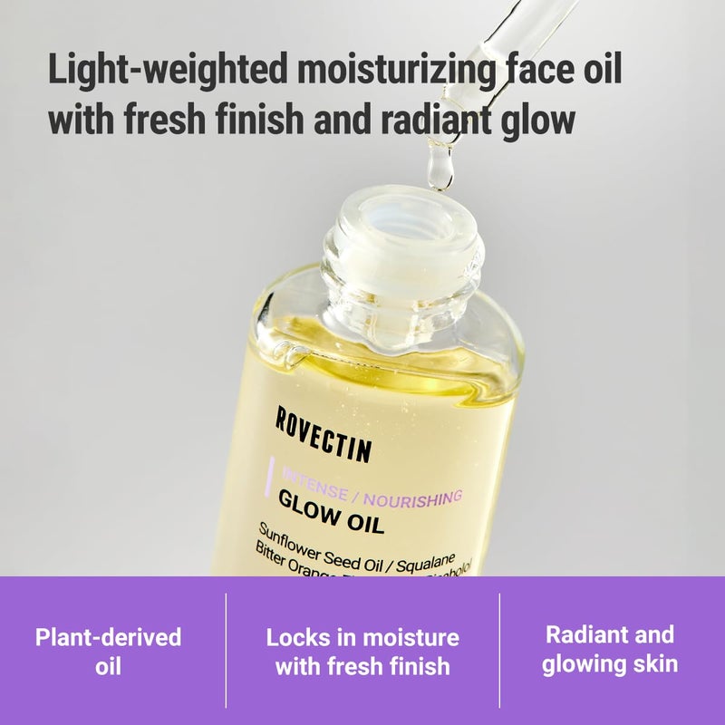 ROVECTIN Barrier Repair Face Oil - Neroli Oil, Antioxidant Anti-Aging Facial Oil | Fast Absorbing, Non-Greasy, Natural Glow for Dry and Sensitive Skin | Vegan, Korean Skincare (1.01 fl oz) - Image 2