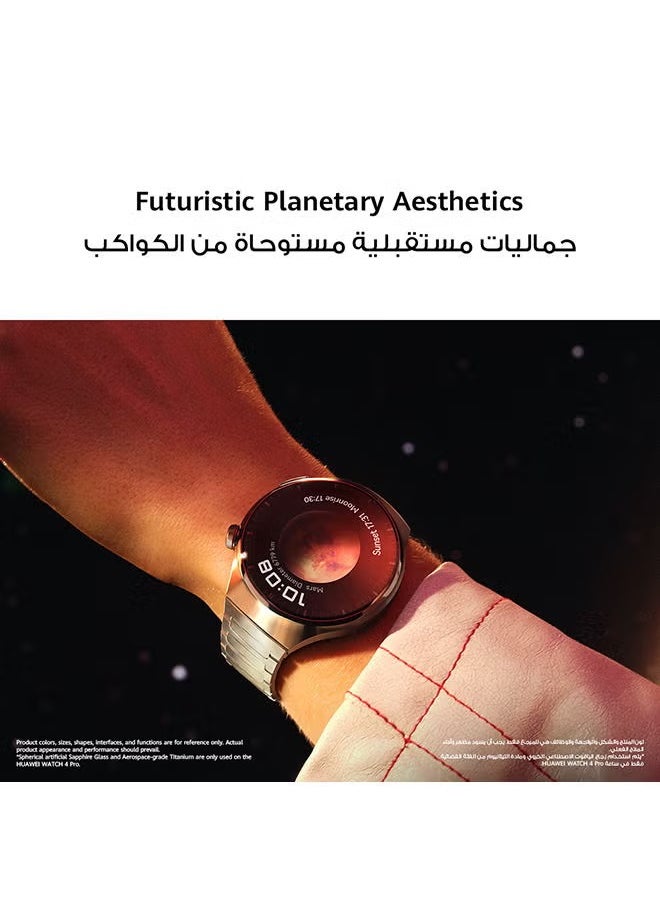 PRO - WATCH 4 Pro Smartwatch, 21 Day Battery Life, Compatible with Andriod and iOS, Titanium Silver - Image 1