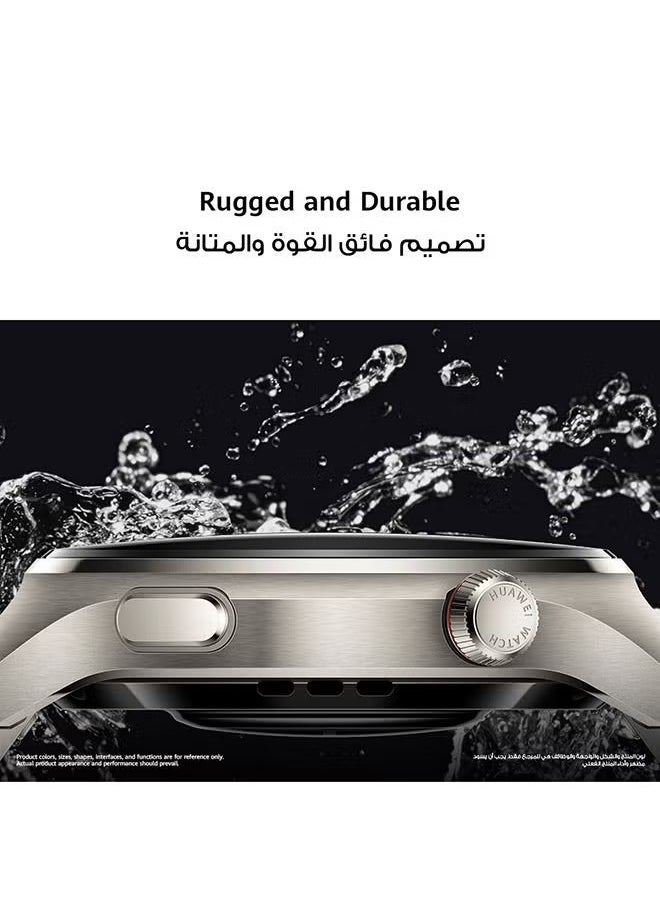 PRO - WATCH 4 Pro Smartwatch, 21 Day Battery Life, Compatible with Andriod and iOS, Titanium Silver - Image 1