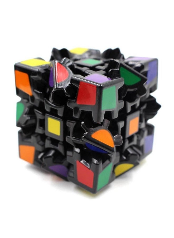 Magic Cube Magic Cube 3X3 V1 Gear, Black-168 1200 Months for Kids  - Image 4