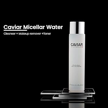 Caviar of Switzerland Micellar Water Allinone Cleanser Deep Cleansing Makeup Remover Rehydrates and Protects Skin No Rinse Required 150 ml  - Image 2