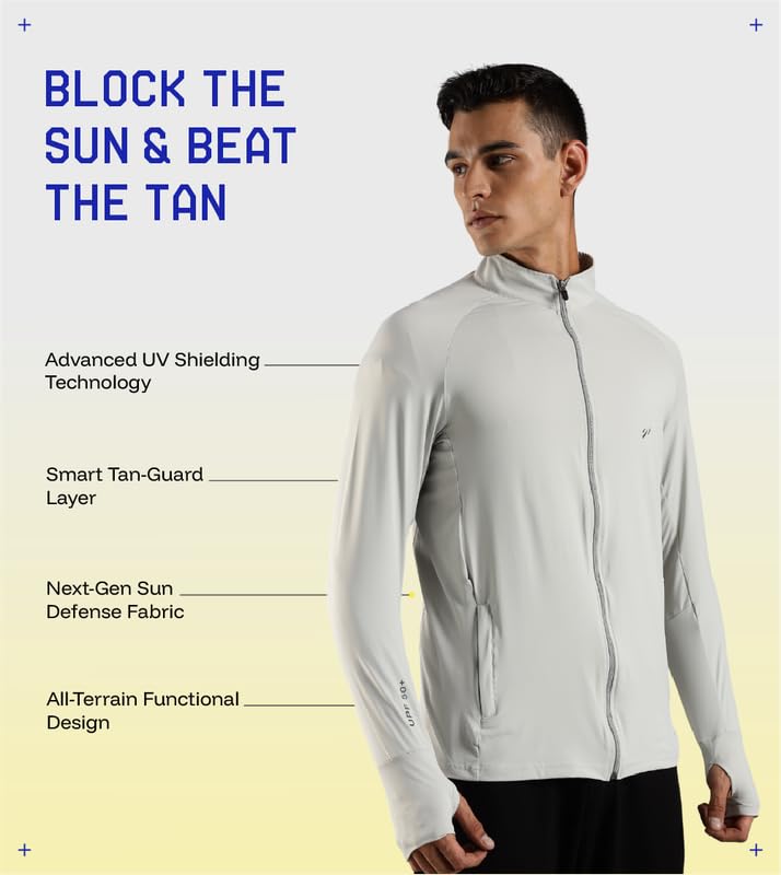 BLUE TYGA Sunscreen Jacket ICE Pro – UPF 50+ Cooling Jacket for Men & Women | Cool Rush Pro Tech, UV Protection, Breathable, Sweat-Wicking, Anti-Microbial, Lightweight Sun Hoodie for Outdoor Sports & Travel - Image 3