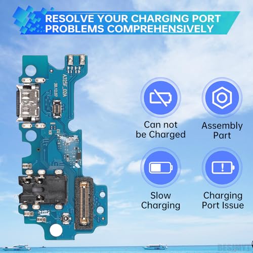 BESJMYT for Samsung Galaxy A32 Charging Port Replacement USB Charger Dock Type-C Connector Flex Cable Board with Microphone Jack Headphone Mic Port Repair Fix for SM-A325F - Image 4