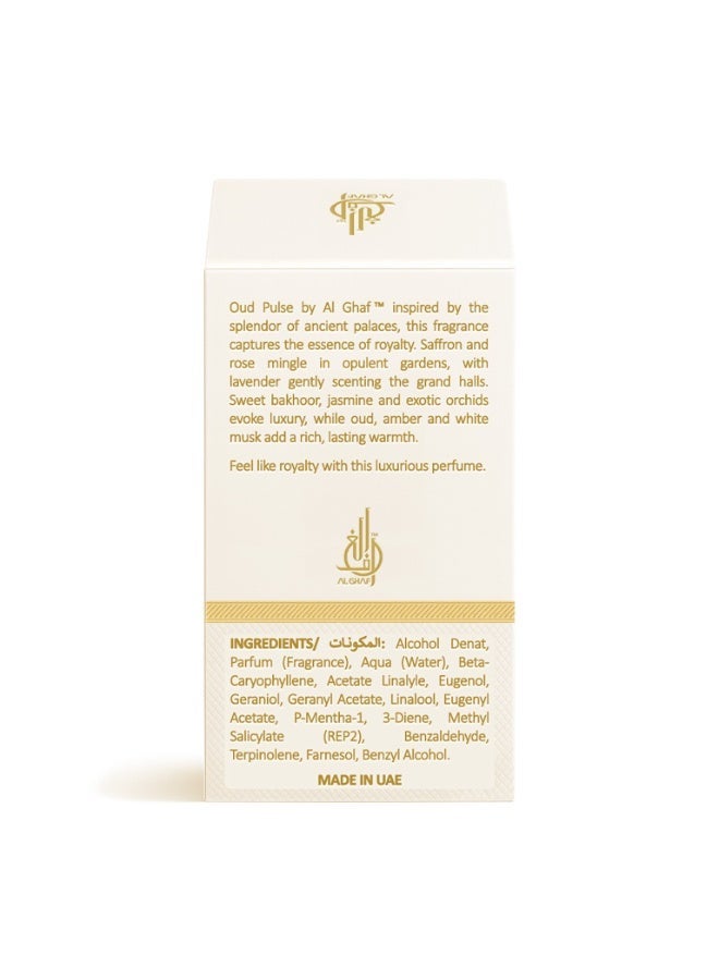 الغاف عطر الغاف عود بالس أو دو بارفان 100 مل – ثبات طويل، عطر فاخر للجنسين بنفحات الزعفران والورد والعود، هدية فاخرة للرجال والنساء الباحثين عن روائح أنيقة - Image 3