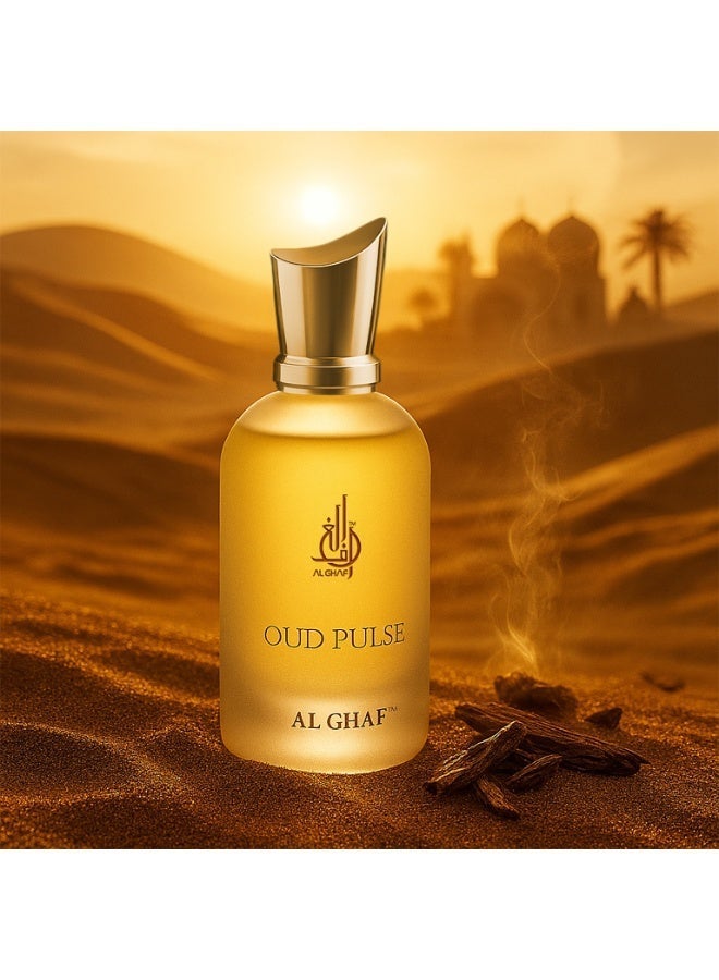 الغاف عطر الغاف عود بالس أو دو بارفان 100 مل – ثبات طويل، عطر فاخر للجنسين بنفحات الزعفران والورد والعود، هدية فاخرة للرجال والنساء الباحثين عن روائح أنيقة - Image 1