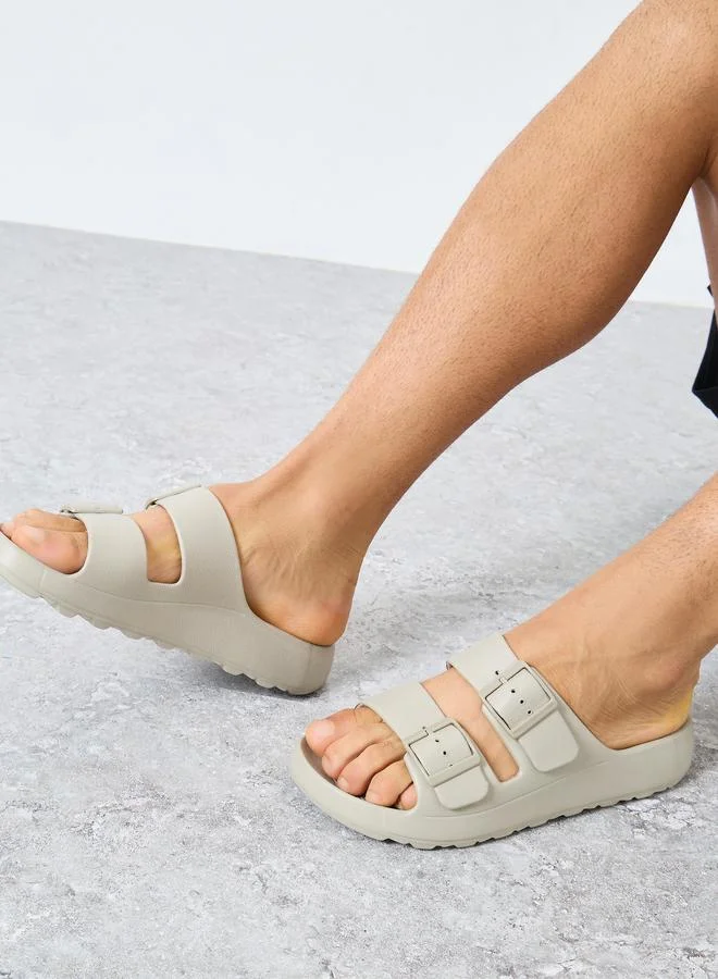 Styli Men Buckle Detail Slides