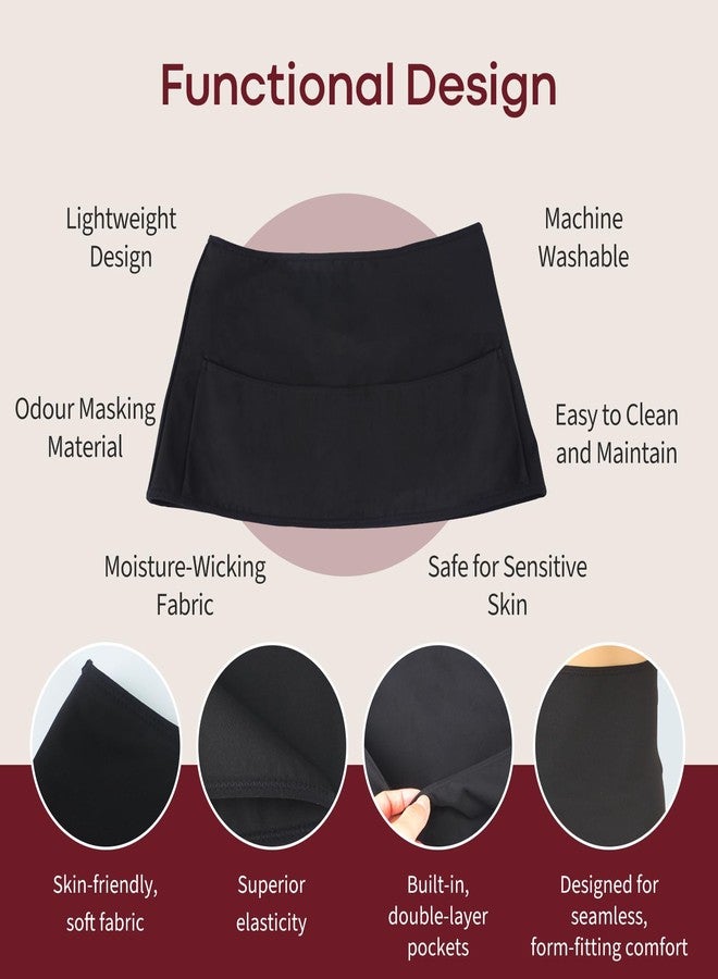 DERAYMI Ostomy Bag Covers, Ostomy Wrap for Ostomy Belt, Discreet Colostomy Ostomy Bag Covers for for Ileostomy, Urostomy, Breathable Support Belt for Sports Daily Use, (Black, Medium) - Image 2