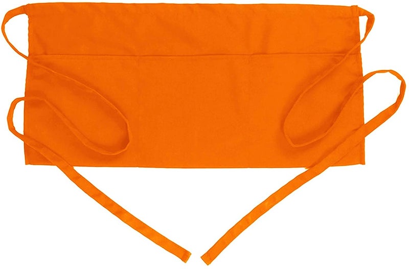 Colors Valley Unisex Professional 2 Pack Server Aprons with 3 Pockets - Image 1