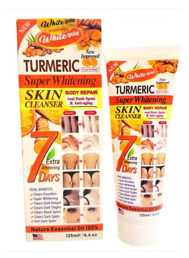 Turmeric Super Whitening Skin Cleanser Face And Body 125 ml