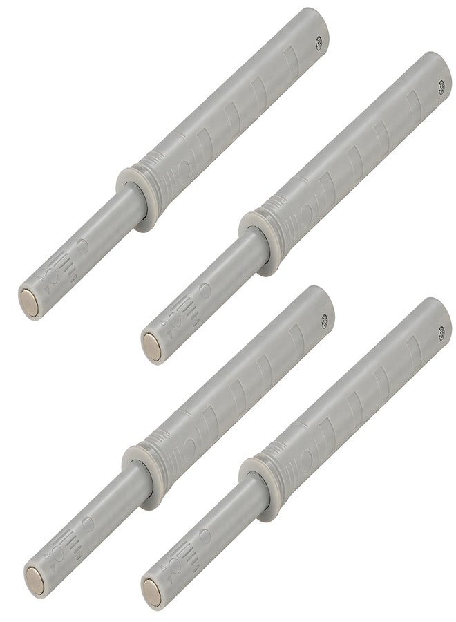 Atom Pencil Magnetic Catcher for Kitchen Cabinet Door, PVC Push to Open System Damper Buffer, Rebound Concealed Catch Reducing Noise for Closet Doors (Pack of 4, PO-6) - Image 1