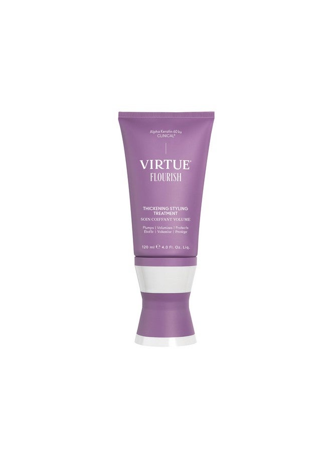فيرتشو علاج VIRTUE Flourish لتكثيف الشعر وتصفيفه للشعر الخفيف أو الناعم، يزيد من كثافة الشعر الخفيف، 4 أونصة سائلة - Image 1