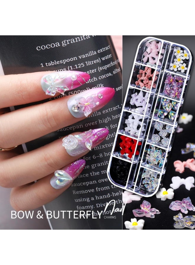general Teenitor Nail Charms Nail Gems with 15 Sheets Gold Nail Stickers, 6 Boxes of Rhinestones for Nails Art Tools, 3D Nail Decals Pearls for Nails - Image 5