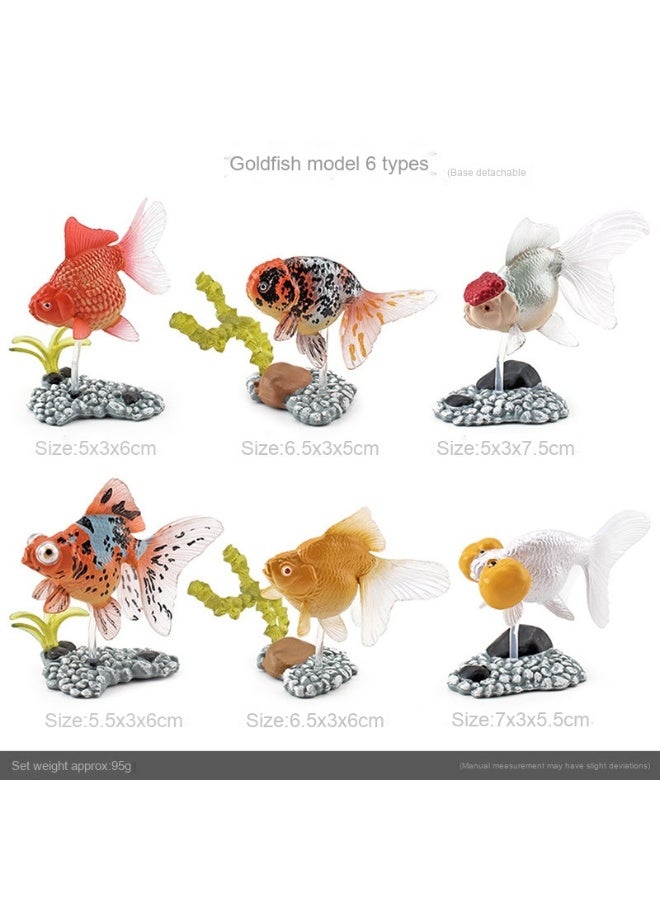 نيبمينينت مجموعة نماذج أسماك زينة محاكاة للبيع عبر الحدود - تماثيل رائعة من السمك الذهبي والكوي