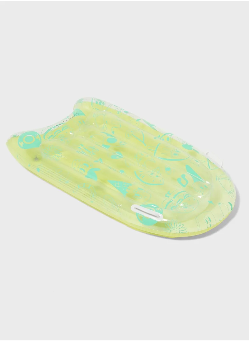 SUNNY LIFE Inflatable Boogie Board The Sea Kids Blue-Lime