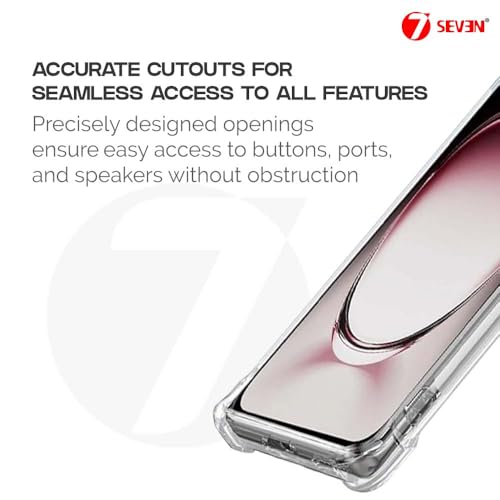 7-Seven 7SEVEN® Back Cover for Oppo Reno 12 Pro 5G Transparent Mobile Back Case Shock Proof Design Camera Edges Protection Crystal Clear Phone Case Silicon Soft TPU and Flexible Bumper Phone Cover - Image 4