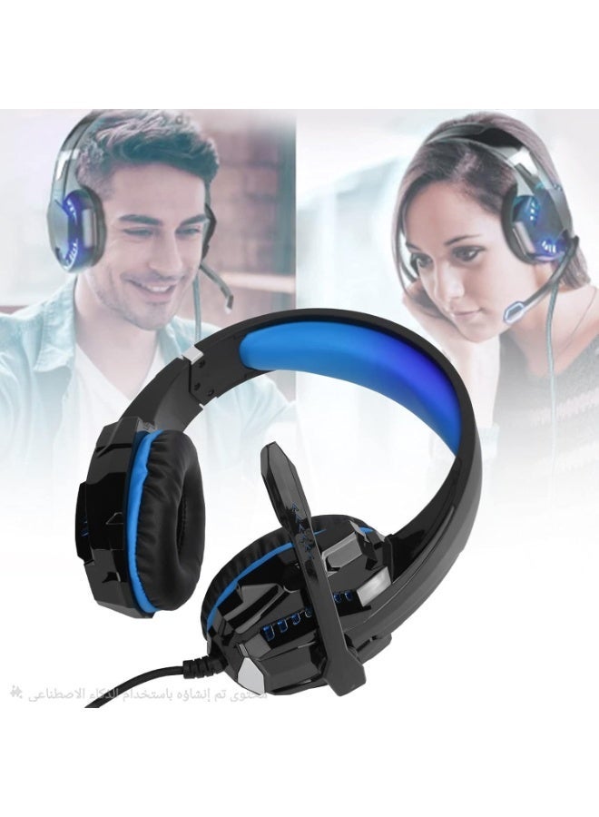 Gaming Headset with 3.5mm AUX Jack – Includes 1-to-2 Splitter for PC & Laptop, Stereo Sound with Built-in Microphone - Image 3