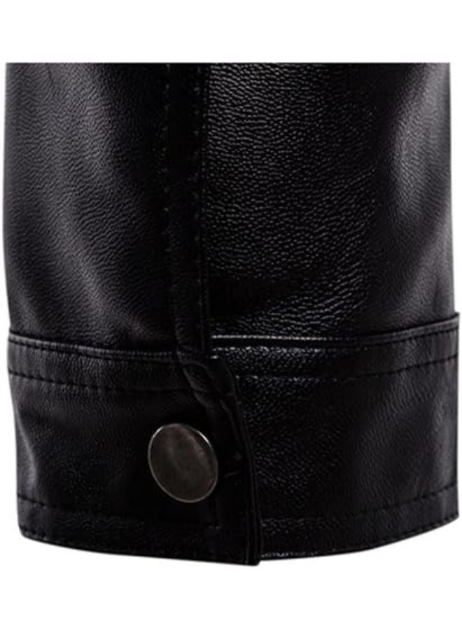 Men's Trend Jacket Made of High-Quality Leather, Model 2026 - Image 4