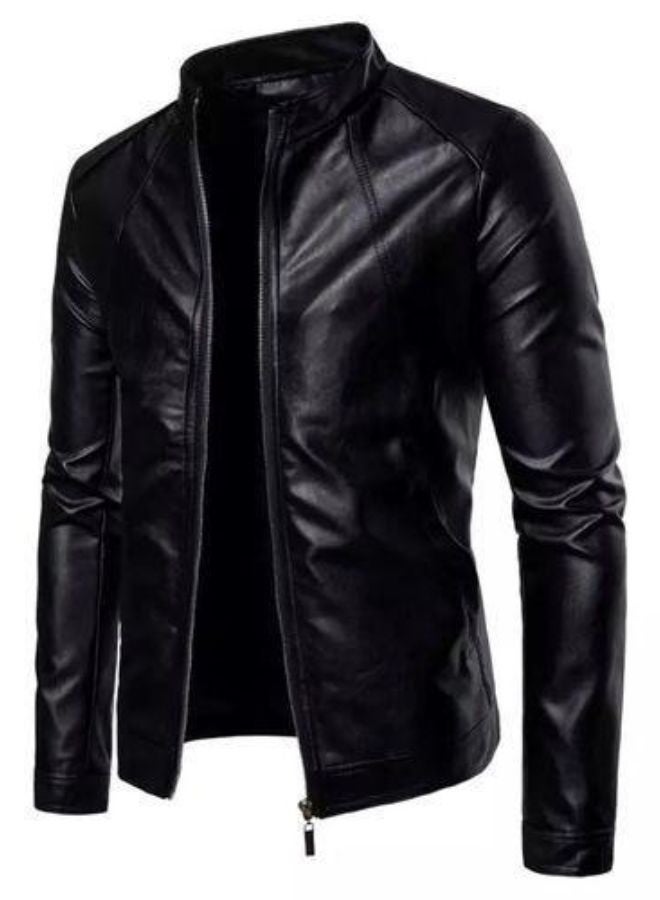 Men's Trend Jacket Made of High-Quality Leather, Model 2026 - Image 1