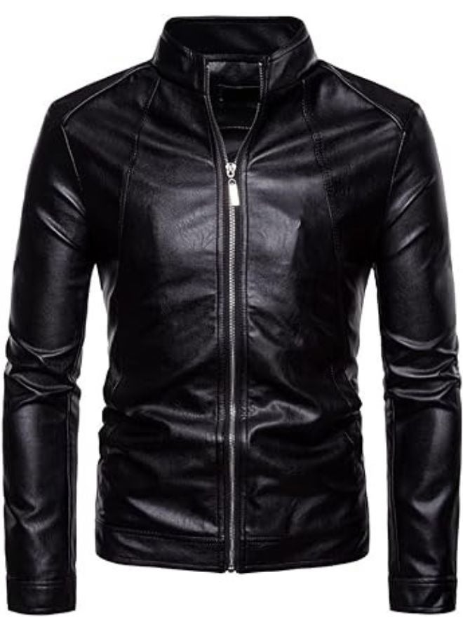 Men's Trend Jacket Made of High-Quality Leather, Model 2026 - Image 2