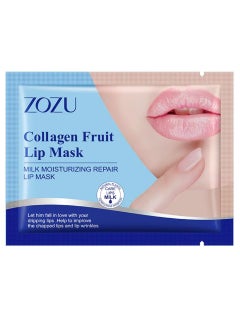 Zozu 15 Pcs Collagen Fruit Lip Mask Set Milk Moisturizing Repair Lip Mask Hydrating Repairing Improve Chapped Lips and Lip Wrinkles Nourishing Smooth Fade Lip Lines Lip Mask Set for Women and Men All Skin Types  - Image 2