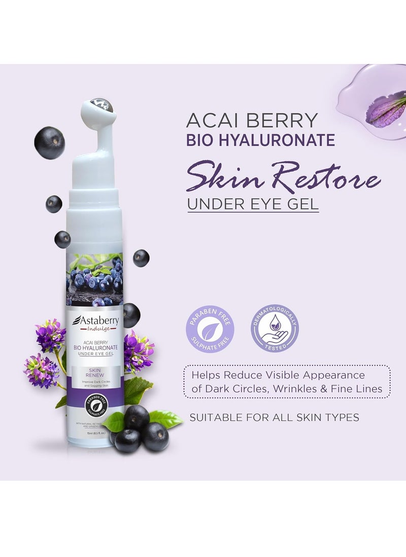 Astaberry Indulge Acai Berry Bio Hyaluronate Under Eye Gel 15ml Helps Reduce Visible Appearance of Dark Circles Wrinkles and Fine Lines | Hydrates - pzsku/Z3D9B6FF68FF956ADDA43Z/45/_/1738392976/c459cfa1-9838-4e15-b6d2-d82ca1a4374e