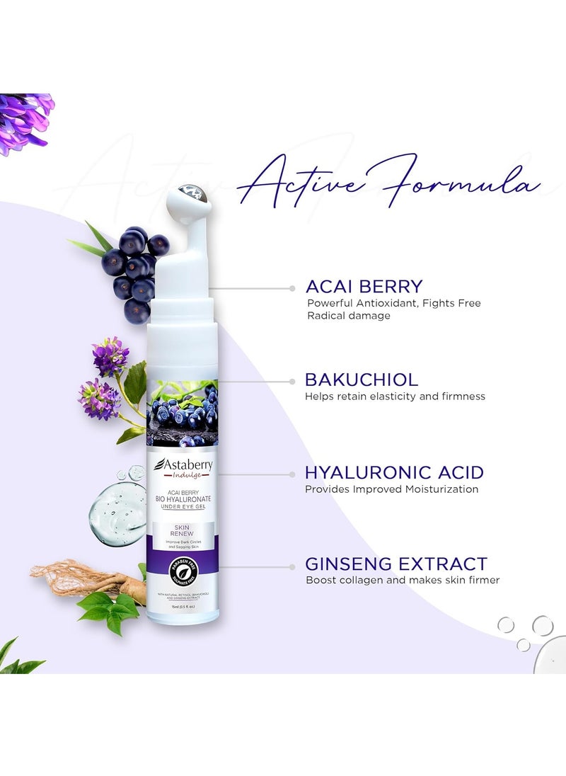 Astaberry Indulge Acai Berry Bio Hyaluronate Under Eye Gel 15ml Helps Reduce Visible Appearance of Dark Circles Wrinkles and Fine Lines | Hydrates - pzsku/Z3D9B6FF68FF956ADDA43Z/45/_/1738392982/a7c13aa6-8ae0-41d3-a203-bcdb6535516a