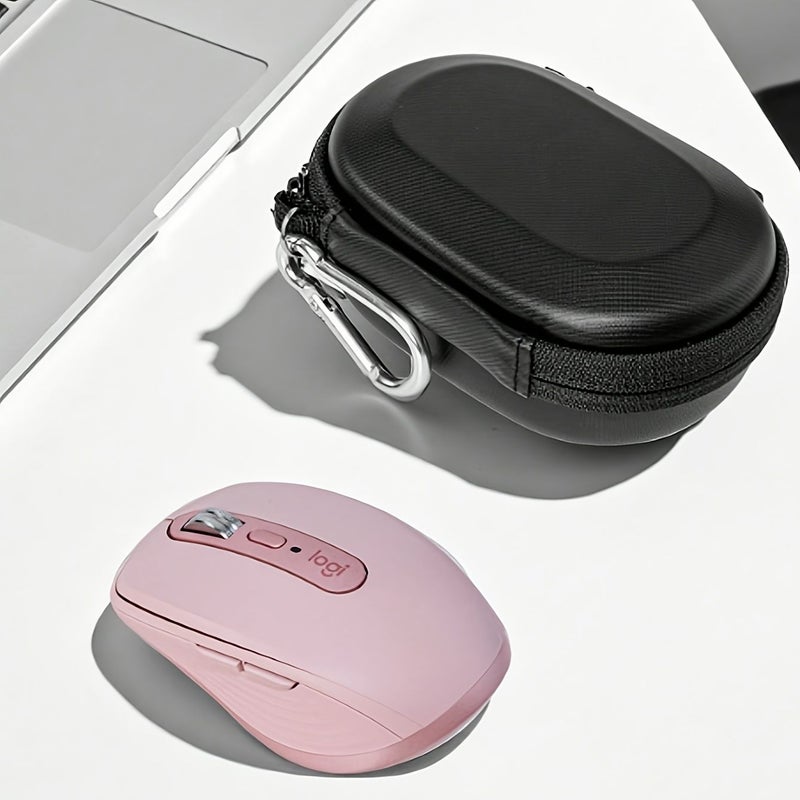 Pink Color Mouse Storage Pouch Multi Functional Data Cable Organizer Case - Image 3