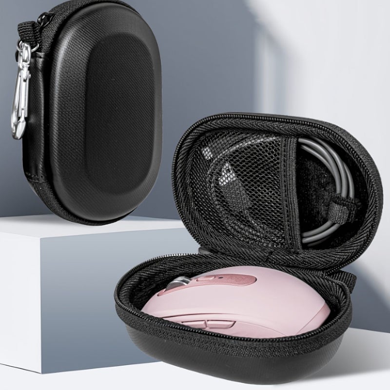 Pink Color Mouse Storage Pouch Multi Functional Data Cable Organizer Case - Image 5