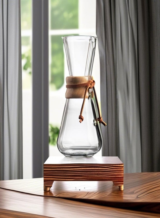 Chemex Pour-Over Glass Coffeemaker - Hand Blown Series - 3-Cup - Exclusive Packaging - Image 5