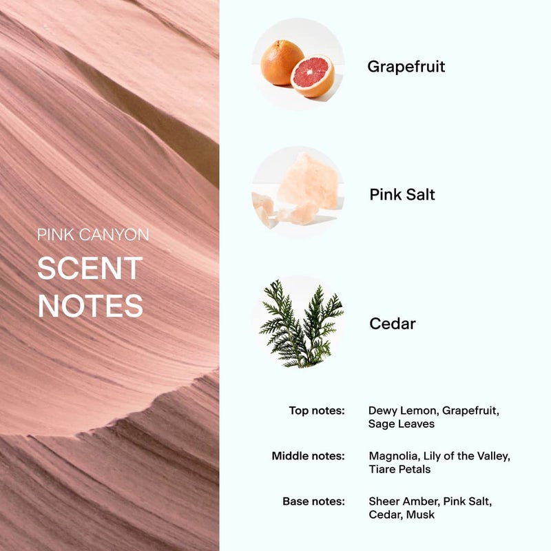 Skylar Pink Canyon Eau de Perfume - Hypoallergenic Perfume for Women & Men, Vegan & Safe for Sensitive Skin - Woody Citrus Perfume with Notes of Grapefruit, Pink Salt & Cedar - 1.70 Fl Oz (Pack of 1) - Image 3