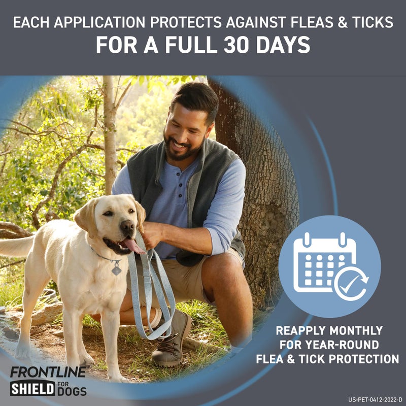 FRONTLINE Shield Flea & Tick Treatment for Small Dogs 11-20 lbs., Count of 3 - Image 5