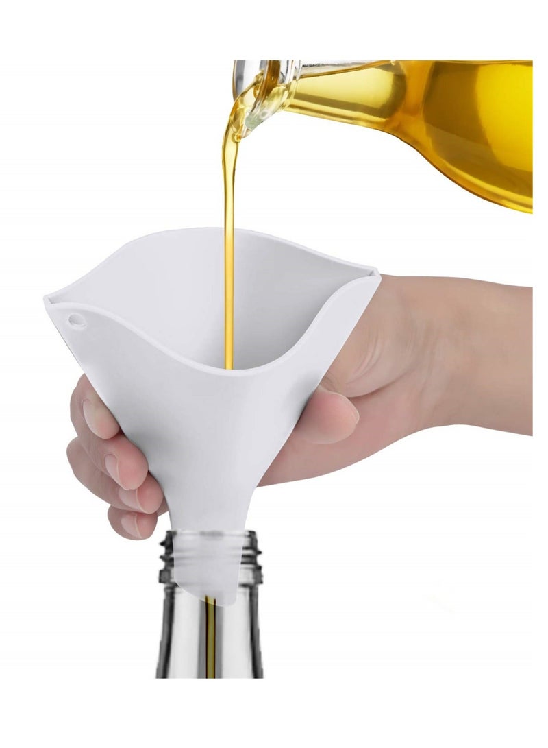 Foldable Kitchen Funnel Collapsible Design for Easy Bottle Filling and Liquid Transfer Food Grade Ideal for Powder Efficient Kitchen Tool  - Image 1