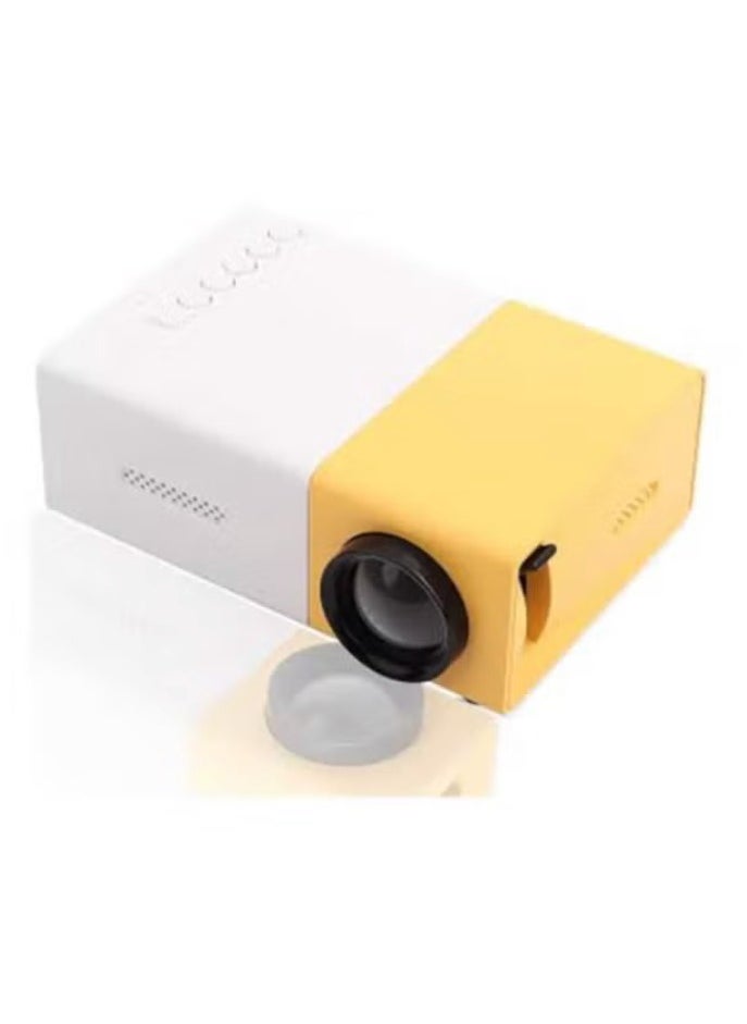 YG300 Portable QVGA LED 400 Lumens Projector With Remote Control YG300 White/Yellow