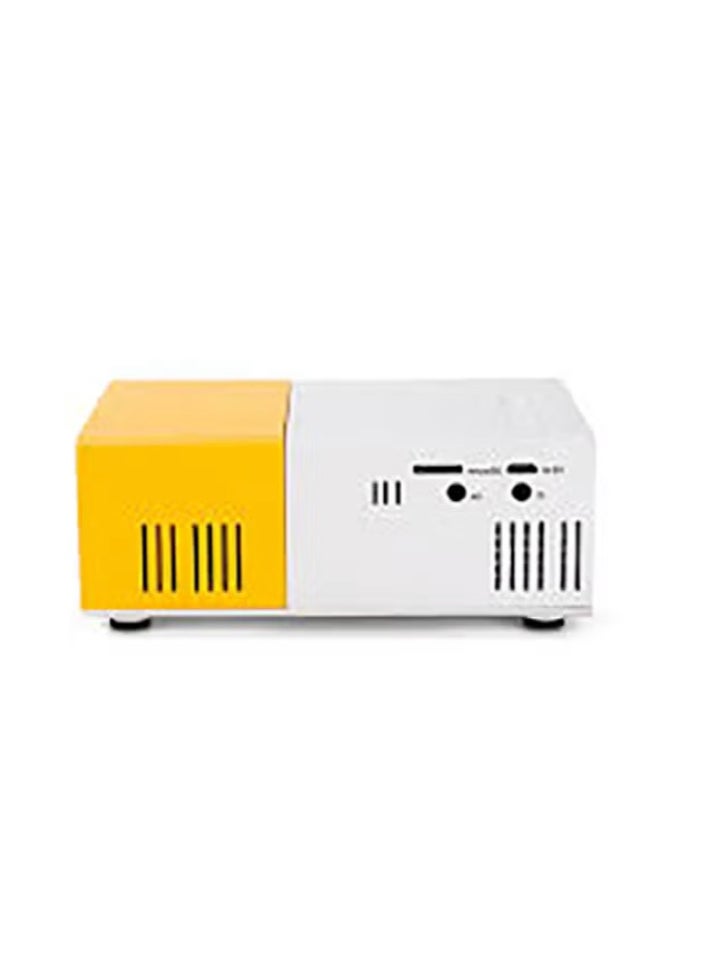 YG300 Portable QVGA LED 400 Lumens Projector With Remote Control YG300 White/Yellow