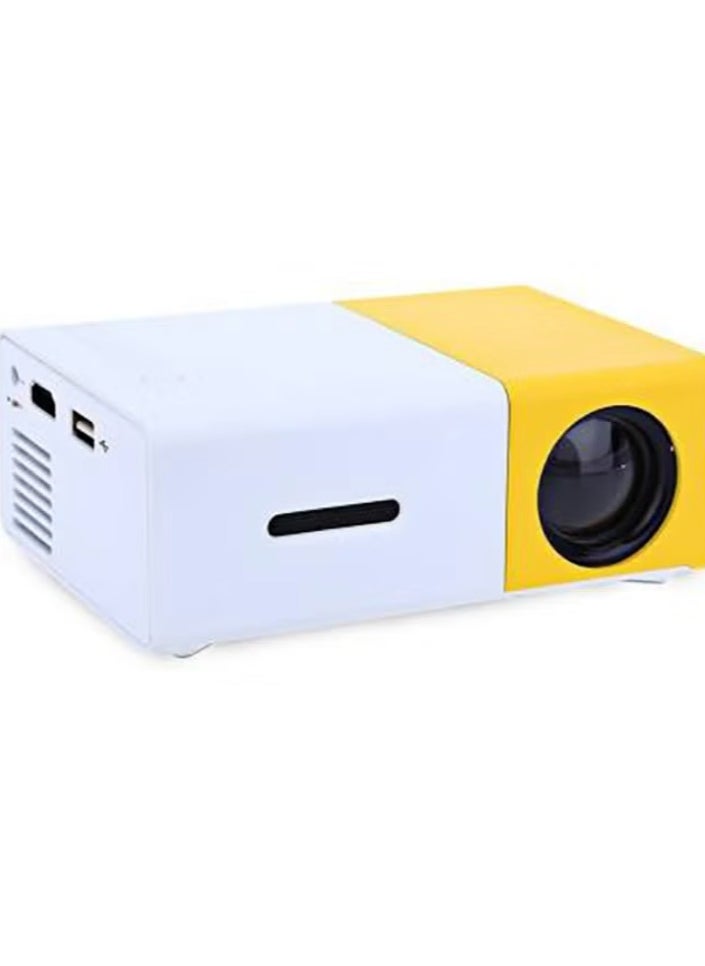 YG300 Portable QVGA LED 400 Lumens Projector With Remote Control YG300 White/Yellow