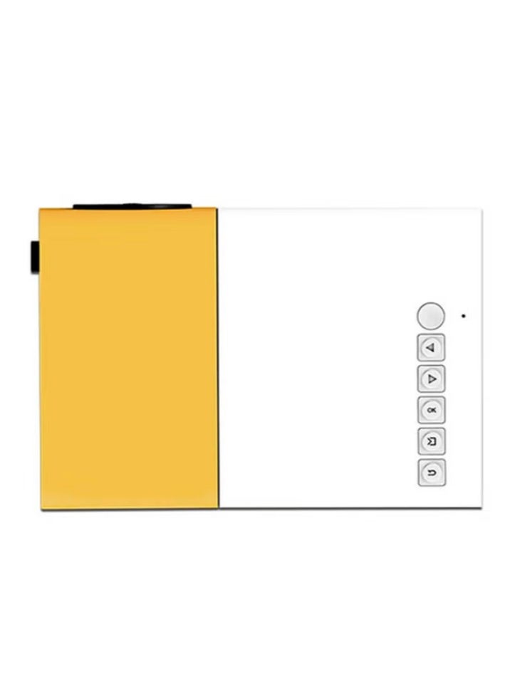 YG300 Portable QVGA LED 400 Lumens Projector With Remote Control YG300 White/Yellow