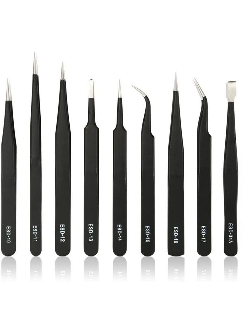ORiTi 9pcs Stainless steel Tweezer Set  - Image 4