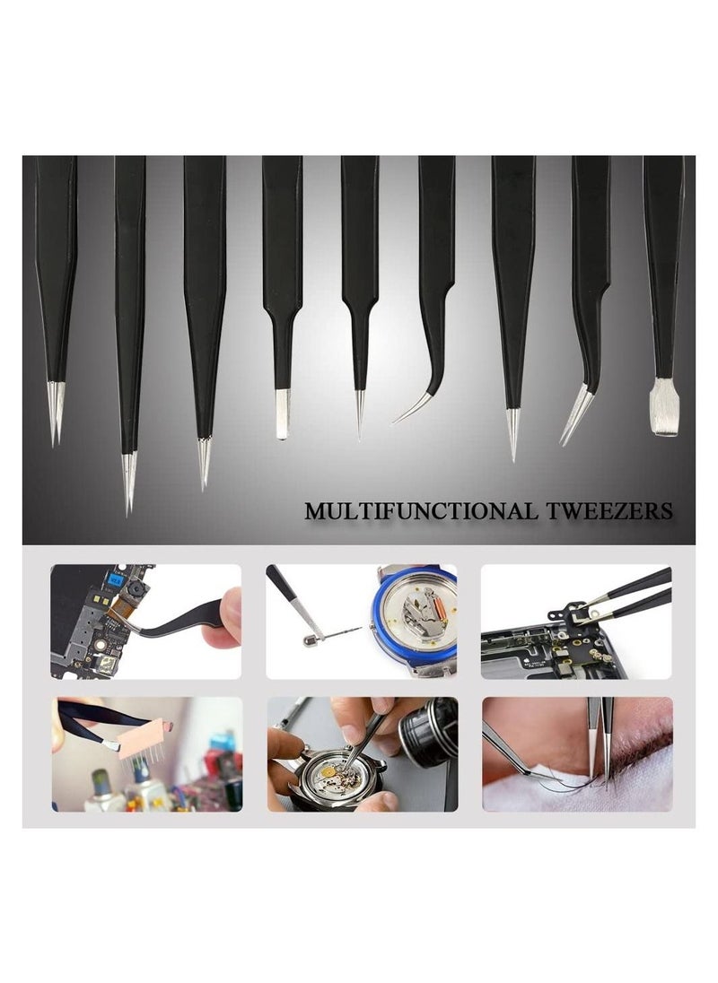 ORiTi 9pcs Stainless steel Tweezer Set  - Image 3