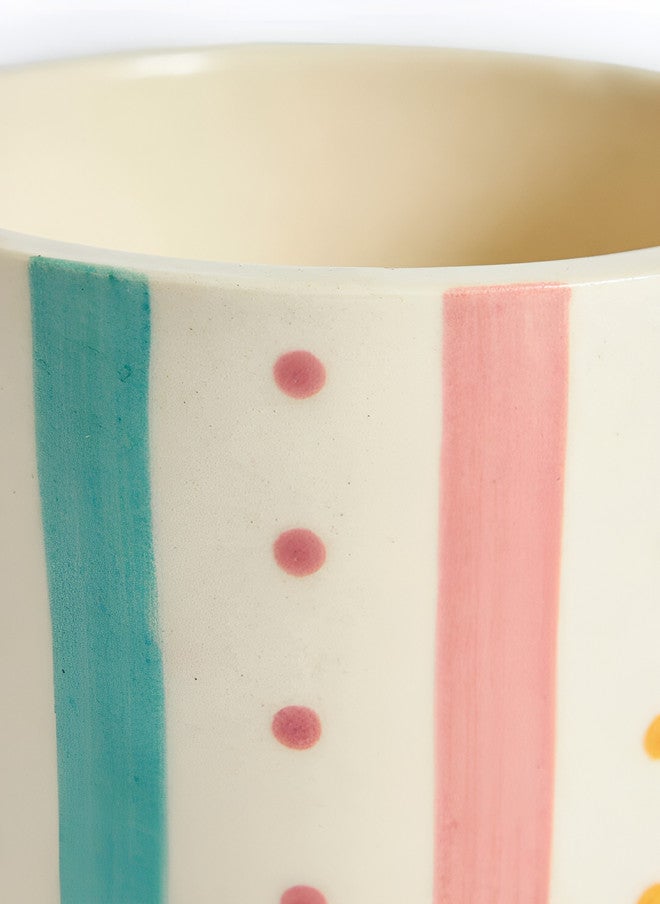 Chumbak Dot & Stripes Essentials Tumbler Planter - Image 3