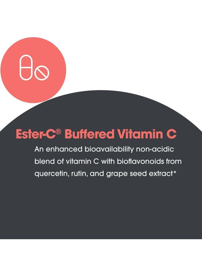 Allergy Research Group Esterol Ester-C - Vitamin C 1350mg Supplement, Immune Support, Calcium Ascorbate with Bioflavonoids, Ascorbic Acid, Rutin, Quercetin, Vegan Capsules - 200 Count  - Image 5