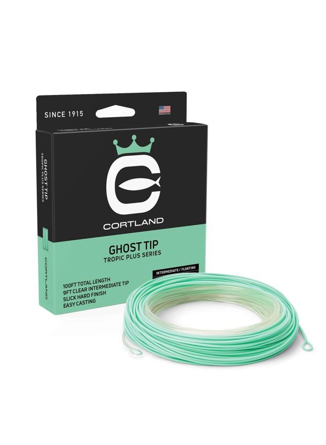 Cortland Ghost Tip Saltwater Fly Line, Clear/Seafoam 100ft, WF9I/F - Image 1