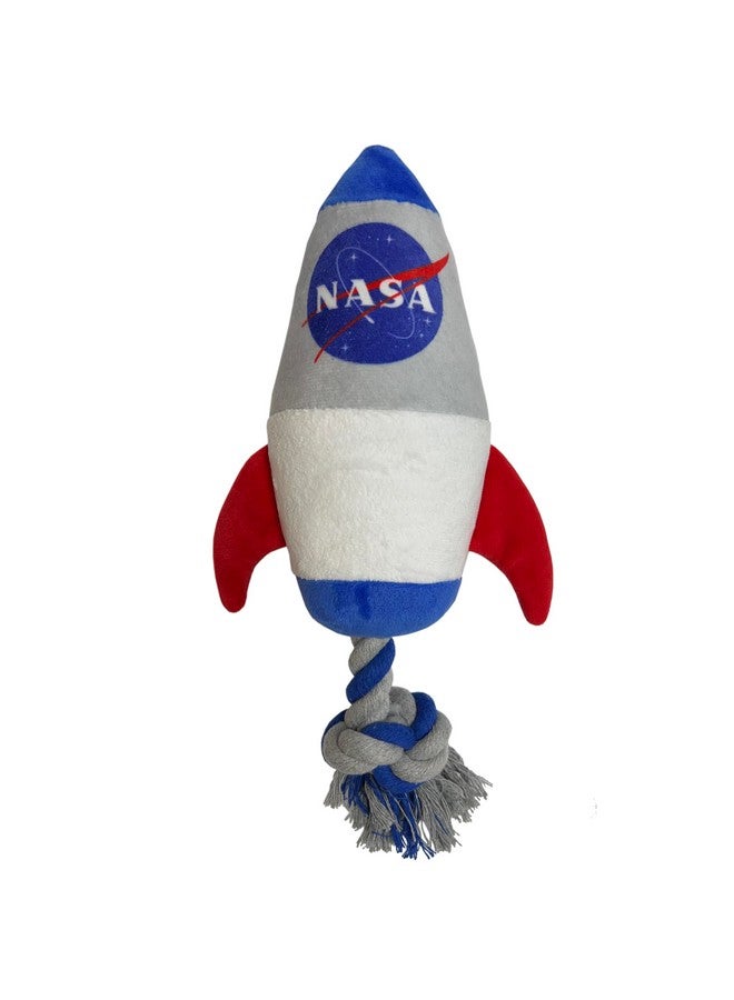 Pets First NASA Rocket Rope Dog Toy, Rocketship Toy for Dogs and Cats with NASA Logo and Design, Dog Rope Toy - Image 1