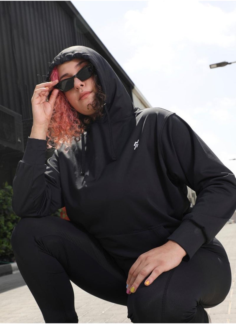 Moveletix Women's Training Lightweight Black Hoodie Active Buttery Soft - Image 5