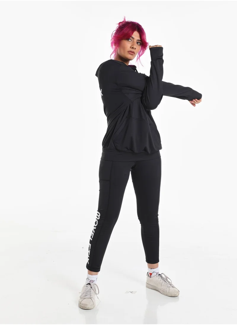 Moveletix Women's Training Lightweight Black Hoodie Active Buttery Soft